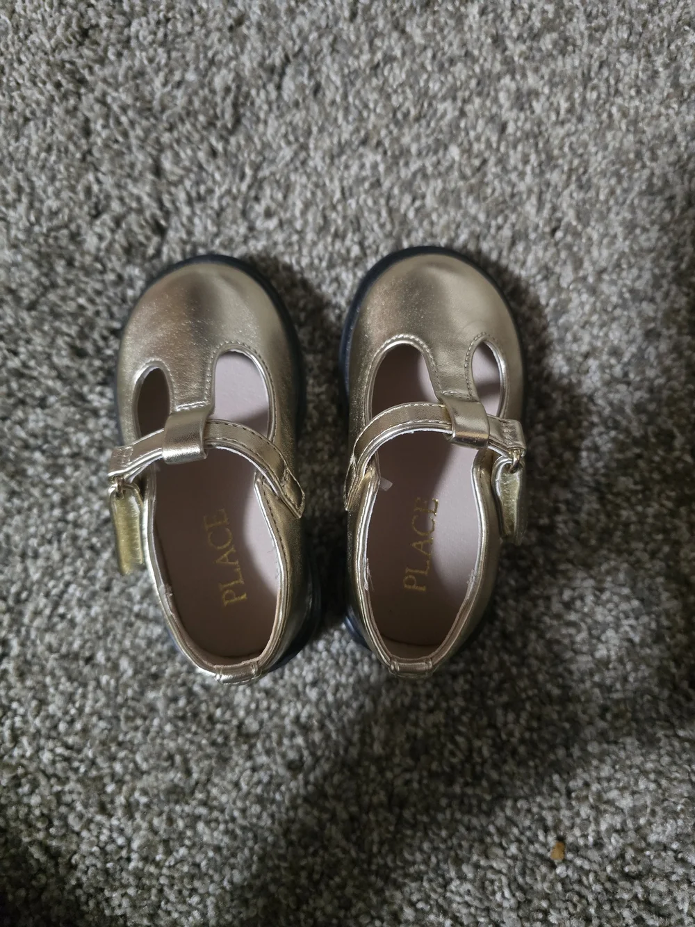 Place Metallic Gold Mary Jane Dress Shoes for Kids